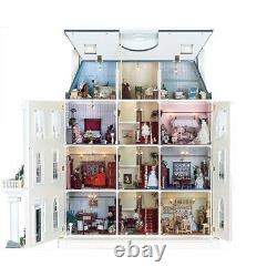 Grosvenor Hall Unpainted 12th Scale Dolls House Mansion Requires Assembly