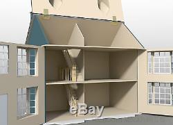 Grove House Dolls House & Basement 112 Scale Unpainted Collectable Kits