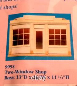HOUSEWORKS STREET OF SHOPS TWO WINDOW SHOP 1/12 scale DOLLHOUE