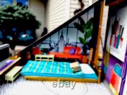 HTF KidKraft Wooden Dollhouse Bianca City Life 4-Story Tons Of Accessories L@@K