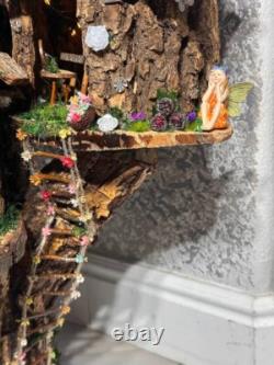 HUGE Fairy House Village Fully Decorated With Lights (ONE OF A KIND)