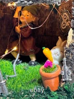 HUGE Fairy House Village Fully Decorated With Lights (ONE OF A KIND)