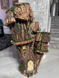 HUGE Fairy House Village Fully Decorated With Lights (ONE OF A KIND)