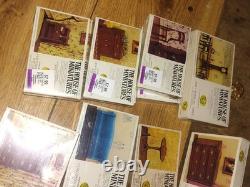 HUGE Lot 30+ The House Of Miniatures Complete VTG Doll Furniture (With Decor)