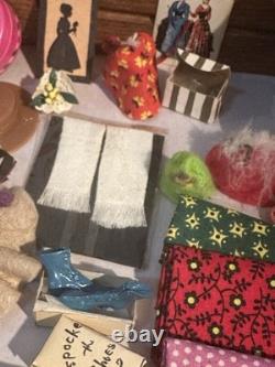 HUGE Miniature Doll House Sewing Machine Room Lot Vintage