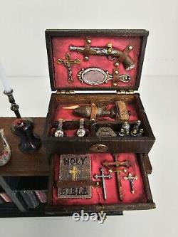 Hand Made 112th scale Miniature Vampire Hunting Kit