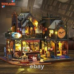 Handmade 3D Stereo Assembly Magic Hut, DIY Retro Design Assembly Building Model