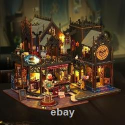 Handmade 3D Stereo Assembly Magic Hut, DIY Retro Design Assembly Building Model
