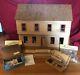 Handmade 7 room Wooden doll house with lighting kit, over 40 accs and furniture