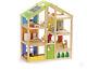 Hape All-Season Furnished House Kids Wooden Dollhouse with Furniture (Open Box)