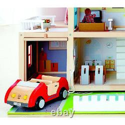 Hape Wooden 10 Room Family Play Mansion Dollhouse withAccessories for Ages 3 & Up