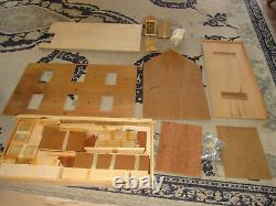 Harold Woodman Vintage Colonial Solid Wood 3 Story Doll House Kit 31x12x27