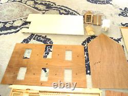 Harold Woodman Vintage Colonial Solid Wood 3 Story Doll House Kit 31x12x27