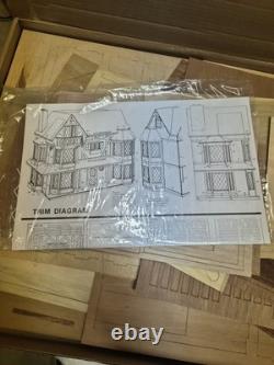 Harrison Dollhouse Kit by Greenleaf Dollhouses, An Unfinished Scale Tudor Home