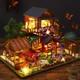 Hexi Residence Dollhouse Kit Miniature Wizardi Roombox Kit F07M51-76-P015-A