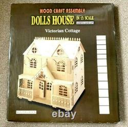 Hobbycraft Dolls House Wood Craft Assembly 1/12th Victorian Cottage NEW BOXED