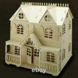 Hobbycraft Dolls House Wood Craft Assembly 1/12th Victorian Cottage NEW BOXED