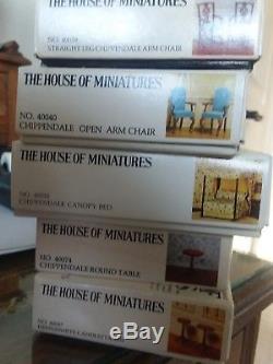 House Of Miniatures Dollhouse Furniture Kits, Chippendale, Etc