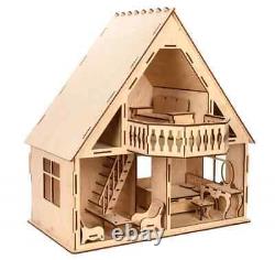 House for dolls with a balcony COUNTRY HOUSE 475138 cm