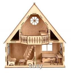 House for dolls with a balcony COUNTRY HOUSE 475138 cm