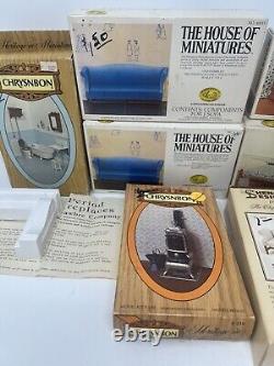 House of Miniature Kits 112 Scale Lot of 10 Opened Dollhouse Furniture Kits NEW