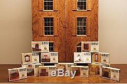 House of Miniatures Complete Set (86) Colonial Wood Dollhouse Furniture Kits Lot