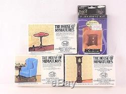 House of Miniatures Dollhouse Furniture Kit 13 NEW + Extra-Rare Chippendale Tabl