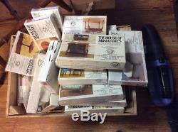 House of Miniatures Furniture Unfinished Doll House Kits Lot