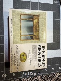 House of Miniatures McIntire Glass 112 Dollhouse Pewter Mirror Kit