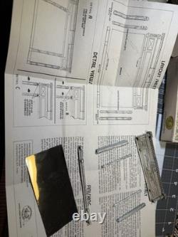 House of Miniatures McIntire Glass 112 Dollhouse Pewter Mirror Kit