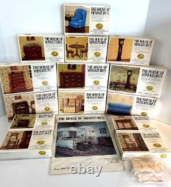 House of Miniatures Vintage Dollhouse Furniture Kits (14) Some Sealed Complete