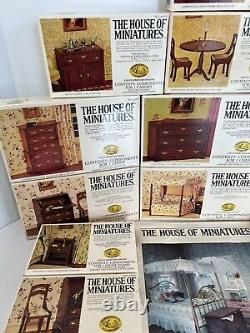 House of Miniatures Vintage Dollhouse Furniture Kits (14) Some Sealed Complete