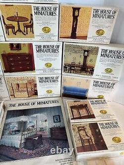 House of Miniatures Vintage Dollhouse Furniture Kits (14) Some Sealed Complete