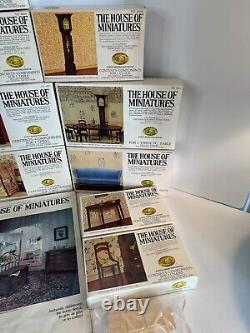 House of Miniatures Vintage Dollhouse Furniture Kits (14) Some Sealed Complete