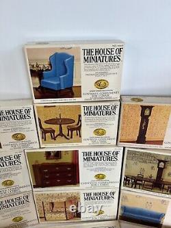 House of Miniatures Vintage Dollhouse Furniture Kits (14) Some Sealed Complete