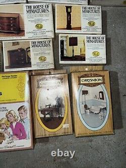 House of miniature furniture kits Lot Of 23 Plus Extras Unopened & a few opened