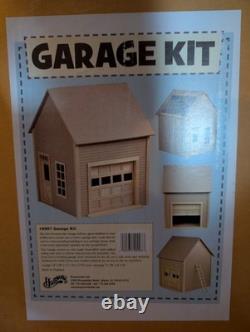 Houseworks 9997 Garage Kit Unfinished Wood, 1/12 Scale Dollhouse