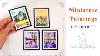 How To Make Miniature Paintings For Dollhouse No Framing Easy Diy Project Free Sheet Included