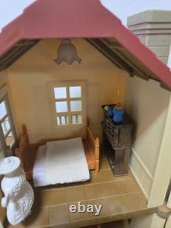 Huge Calico Critters Lot Red Roof Country Home Tree House Furniture Figures