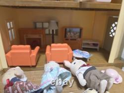 Huge Calico Critters Lot Red Roof Country Home Tree House Furniture Figures