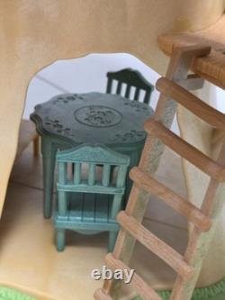 Huge Calico Critters Lot Red Roof Country Home Tree House Furniture Figures