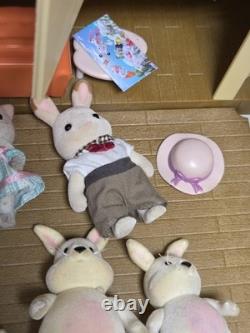 Huge Calico Critters Lot Red Roof Country Home Tree House Furniture Figures