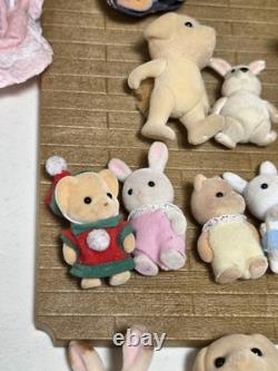 Huge Calico Critters Lot Red Roof Country Home Tree House Furniture Figures