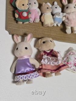 Huge Calico Critters Lot Red Roof Country Home Tree House Furniture Figures