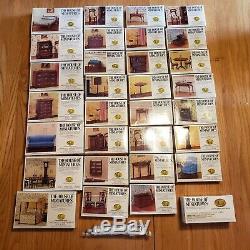 Huge Lot Of The House Of Miniatures X-Acto Doll House Furniture 30 Kits & Tools