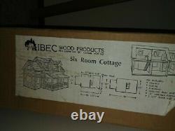 IBEC Six room dollhouse cottage miniature cedar New Lower Price