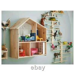 Ikea Flisat Doll House Wall Shelf Solid Wood Pine 502.907.85 New In Sealed Box