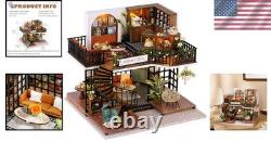 Interactive Forest Tea Shop DIY Dollhouse Perfect Gift for Craft Lovers