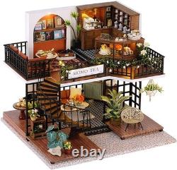 Interactive Forest Tea Shop DIY Dollhouse Perfect Gift for Craft Lovers