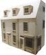 James Row House with Corner Shop Unpainted Georgian Flat Pack Kit 112 Scale